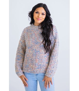 Karlie Mixed Metallic Yarn Sweater