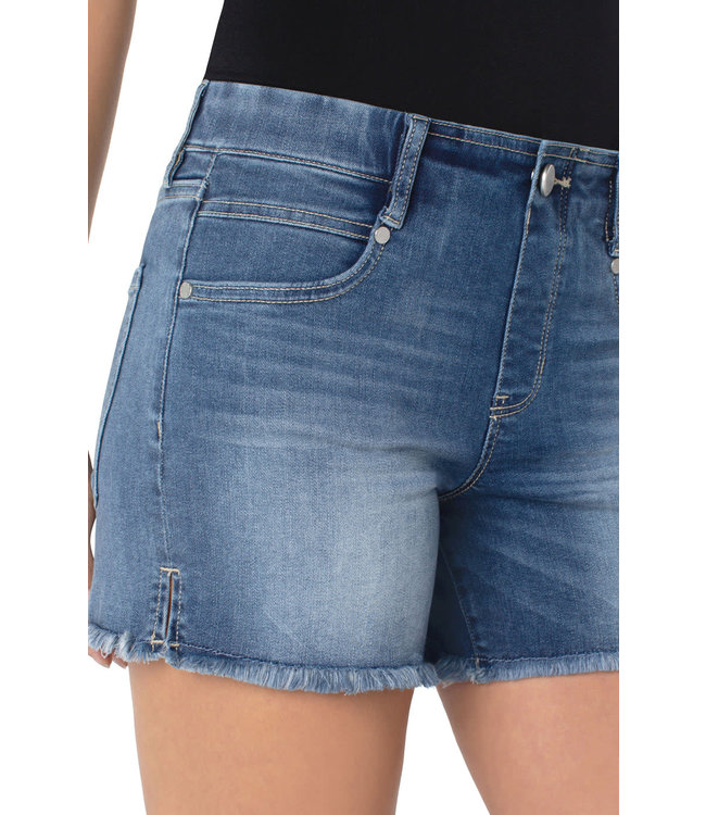 Liverpool Gia Glider Fray Hem Shorts