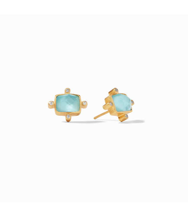 Julie Vos Clara Gold Stud Earrings