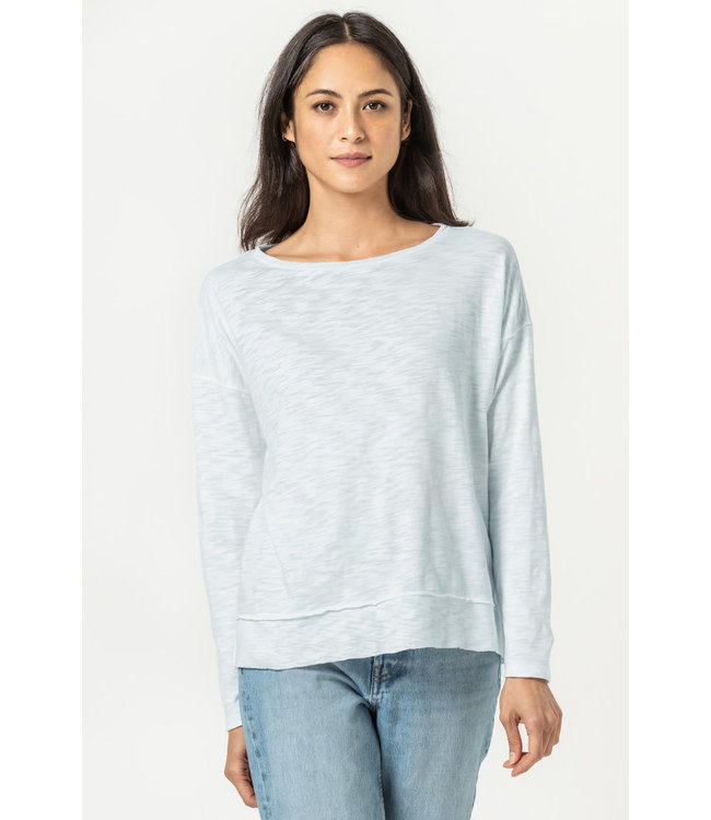 Lilla P Rib Trim Boatneck Top