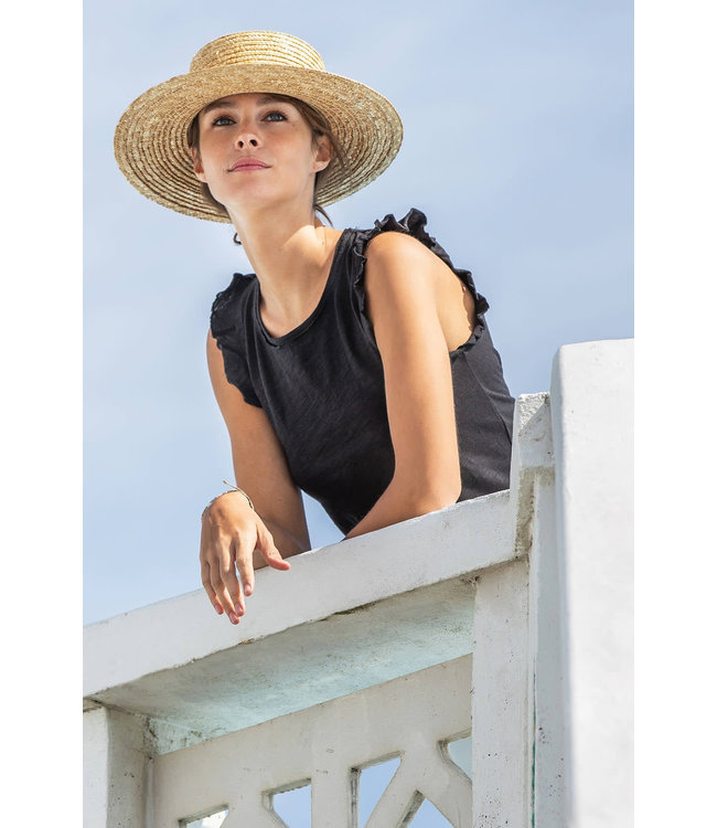 Lilla P Ruffle Sleeve Tank