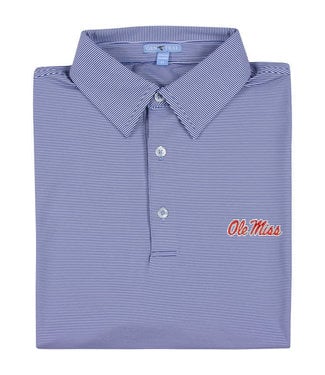 GenTeal Apparel Ole Miss Pinstripe Performance Polo