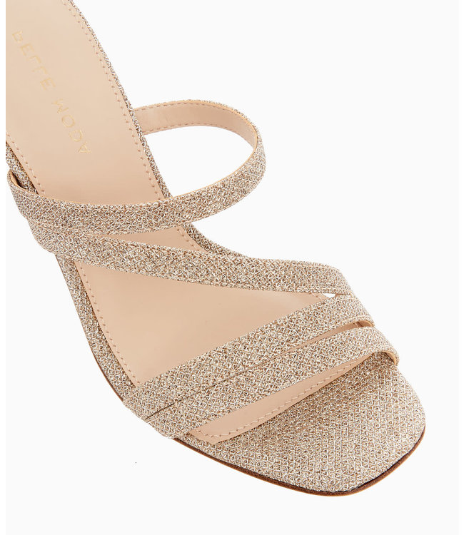 Pelle Moda  Ostin Strappy Heeled Slide Sandals