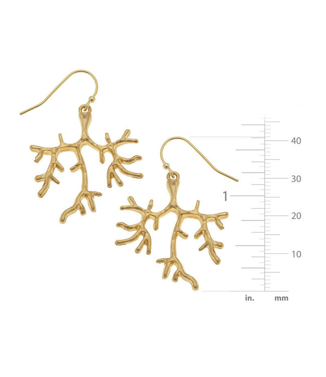 Susan Shaw Small Coral Earrings