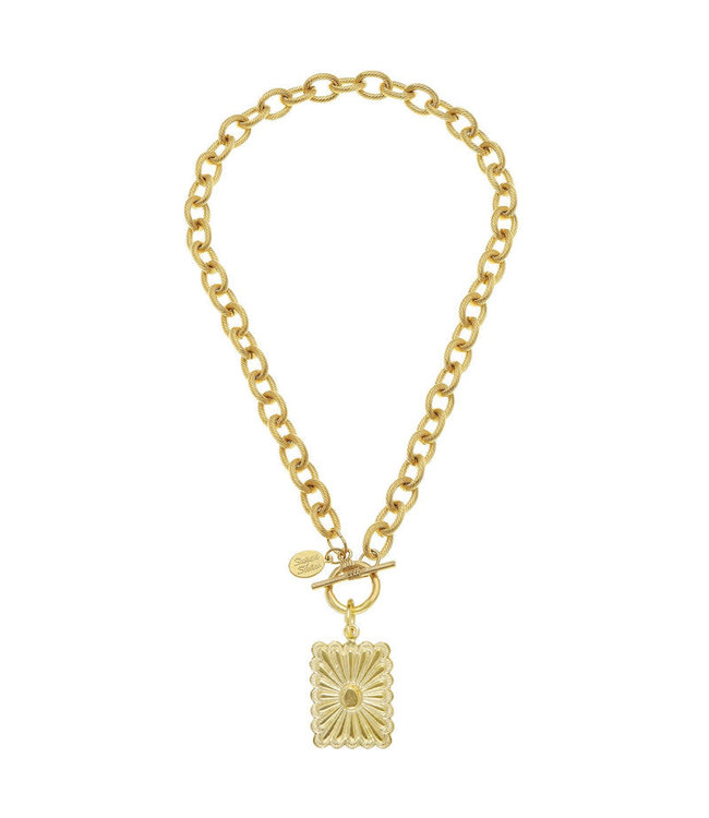 Susan Shaw Jane Rectangle Toggle Necklace