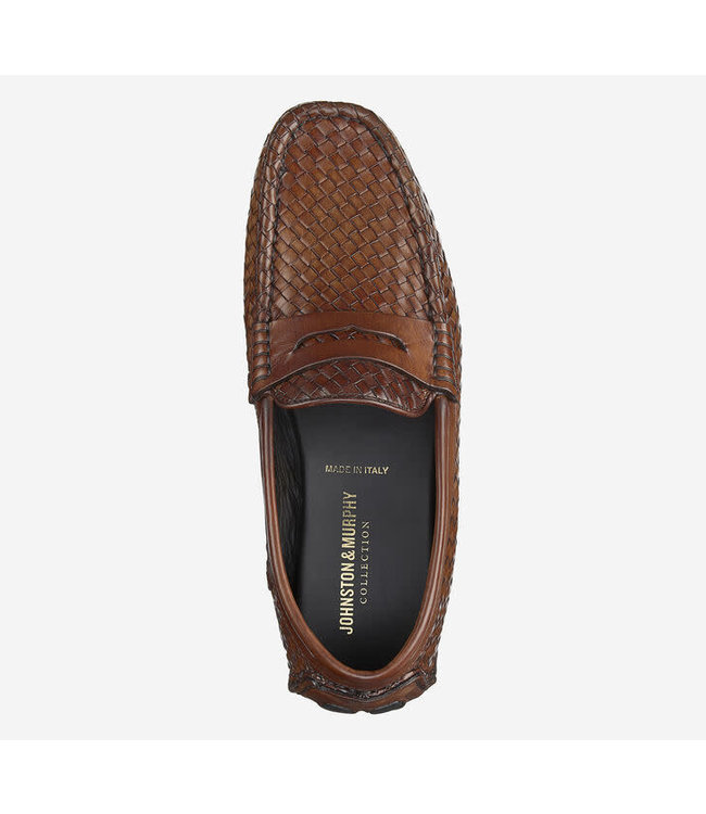 Johnston and Murphy Dayton Woven Penny Loafer