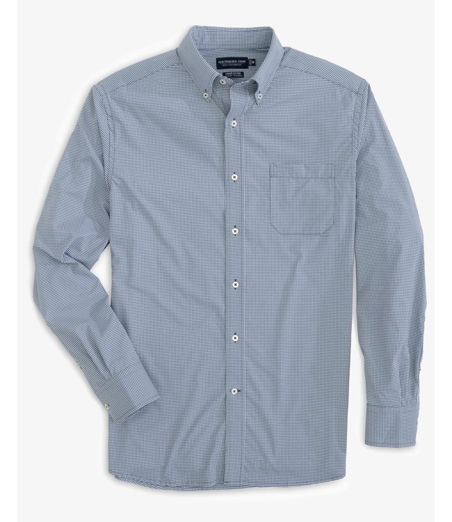 Southern Tide Micro Gingham brrr Intercoastal Sport Shirt
