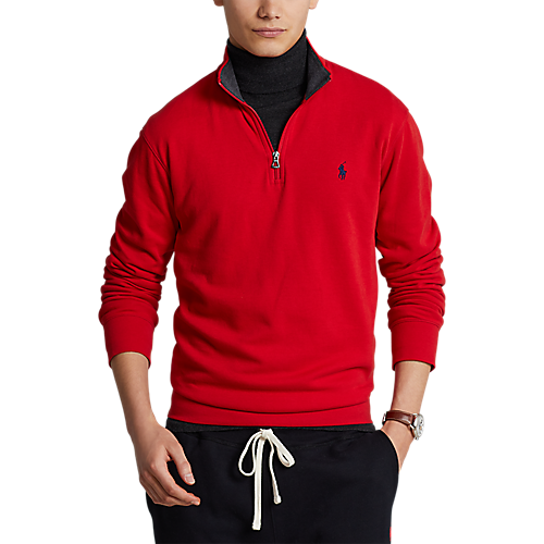 PRL Double Knit Jersey Half-Zip Pullover - Abraham's