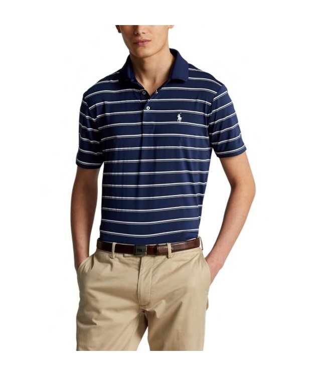 PRL Recycled Airflow Stripe Polo Shirt