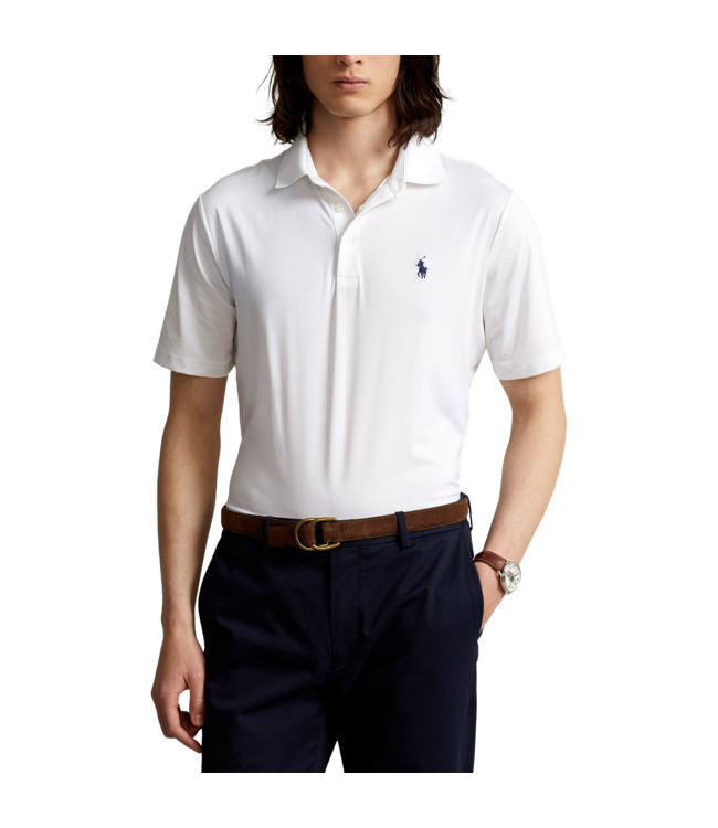 PRL Recycled Airflow Solid Knit Polo Shirt