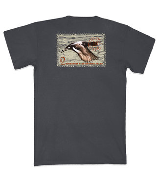 Coastal Cotton Scaup Duck Stamp Pima Pocket Tee