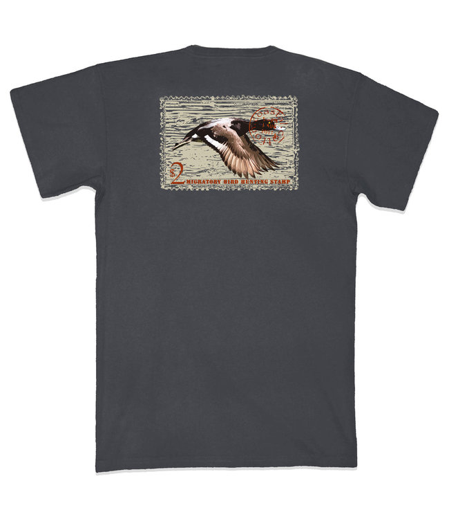 Coastal Cotton Scaup Duck Stamp Pima Pocket Tee