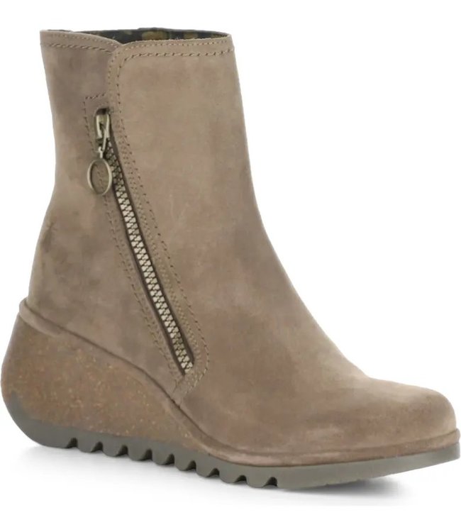 Fly London Nela Zip Up Wedge Ankle Boots