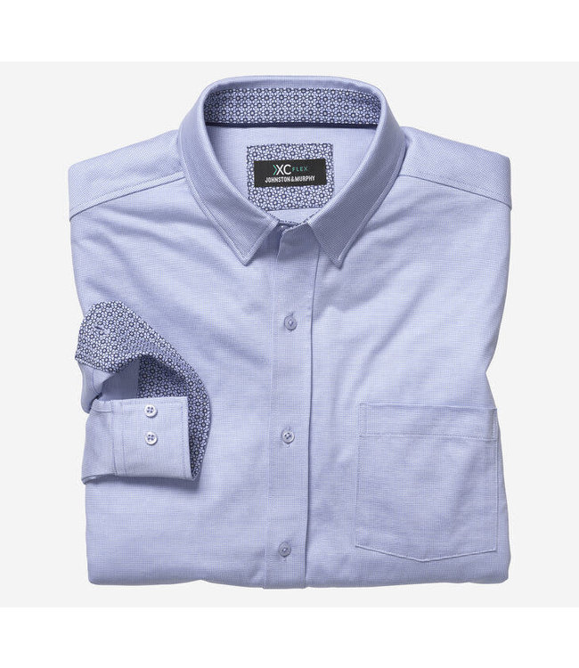 Johnston and Murphy XC Flex Stretch Long Sleeve Dress Shirt
