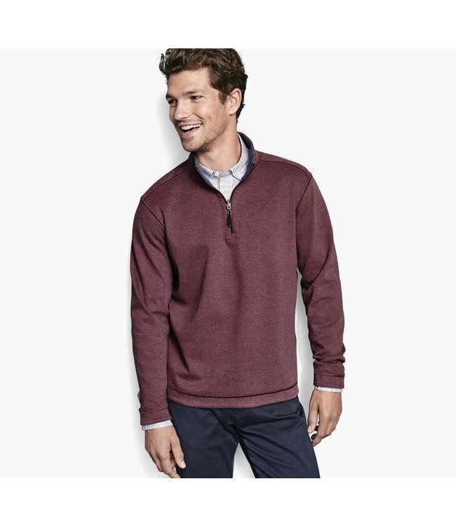 Johnston & Murphy Reversible Solid Quarter Zip