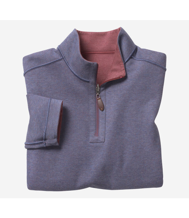 Johnston & Murphy Reversible Solid Quarter Zip