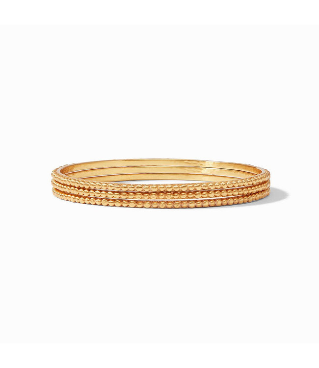 Julie Vos Colette Gold Bead Bangle