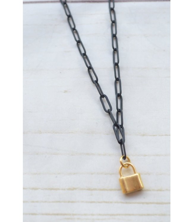 Virtue 16" Paperclip Charm Necklace