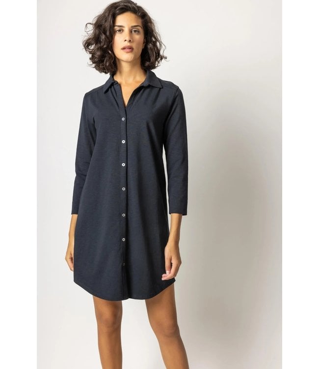 Lilla P Ruffle Shirt Dress