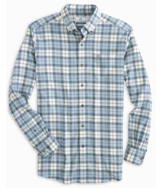 Southern Tide Maywood Plaid Intercoastal Flannel Sport Shirt
