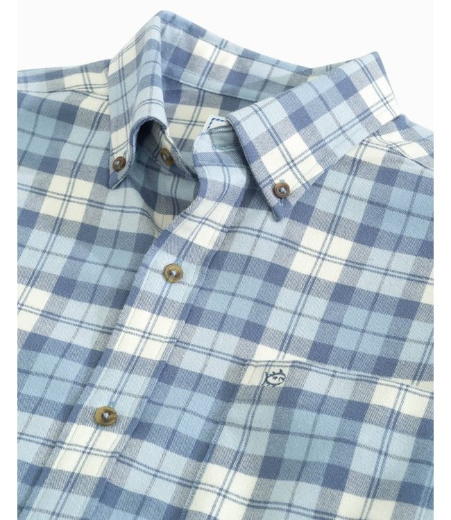 Southern Tide Maywood Plaid Intercoastal Flannel Sport Shirt