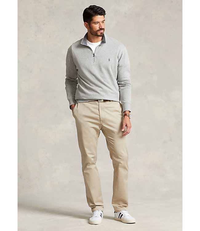 PRL Big & Tall Double-Knit Jersey 1/2 Zip Solid Pullover