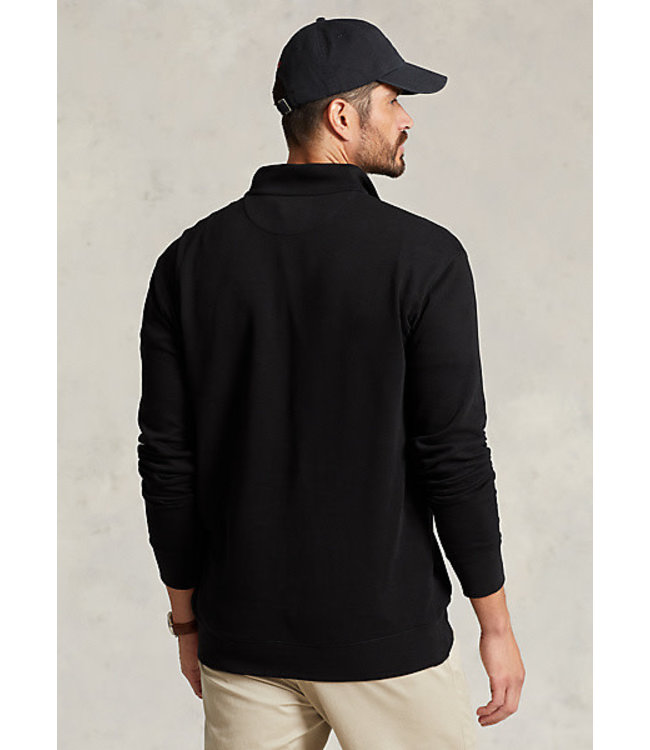 PRL Big & Tall Double-Knit Jersey 1/2 Zip Solid Pullover