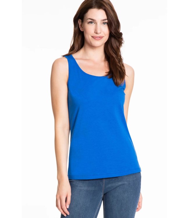 Multiples Scoop Jewel Neck Tank