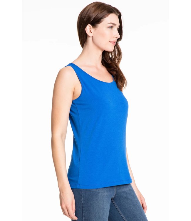 Multiples Scoop Jewel Neck Tank