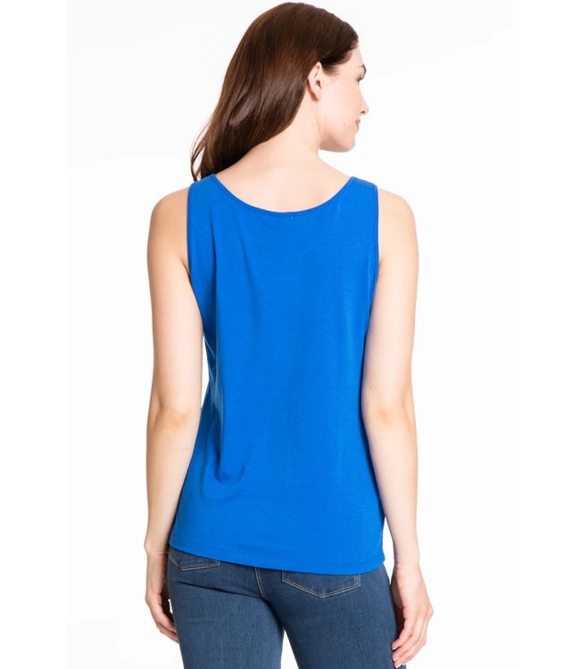 Multiples Scoop Jewel Neck Tank