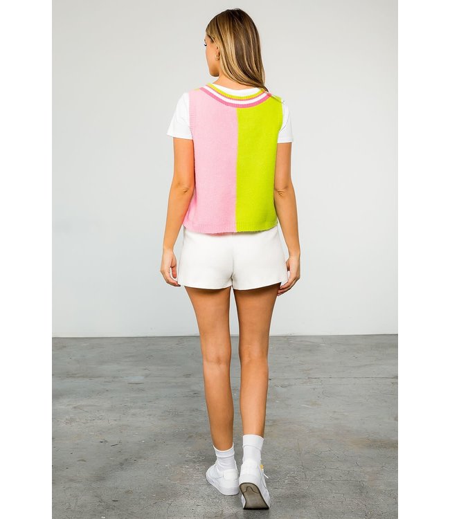 THML Multi Pattern Knit Vest