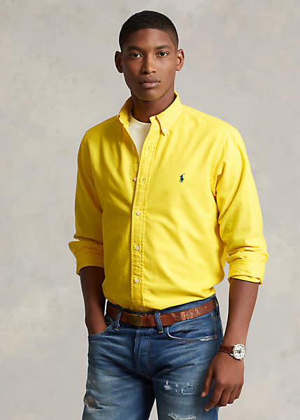 PRL Garment-Dyed Oxford Shirt - Abraham's