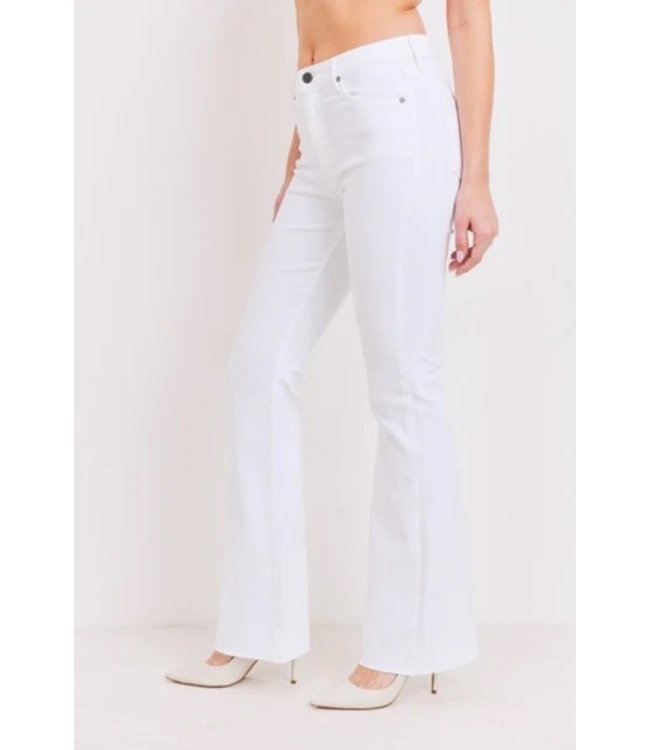 Just Black High Rise Scissor Cut Flare Jeans