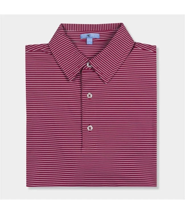 GenTeal Mississippi State Driver Stripe Performance Polo