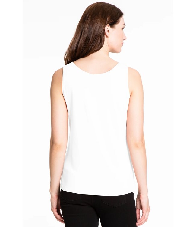 Multiples Double Scoop Neck Tank Top