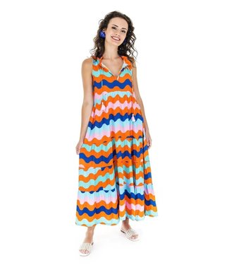 Briton Court LA Waves Tiered Maxi Dress