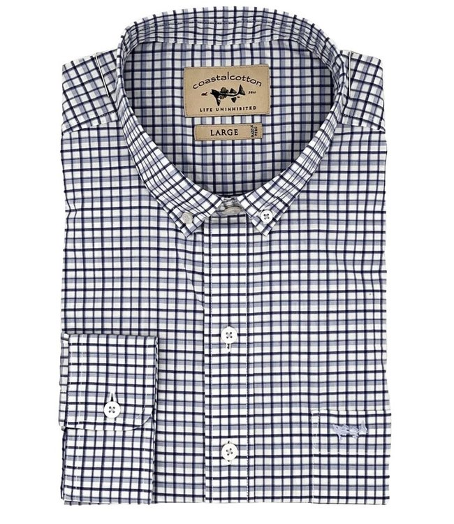 Coastal Cotton Long Sleeve Classic Sports Shirt