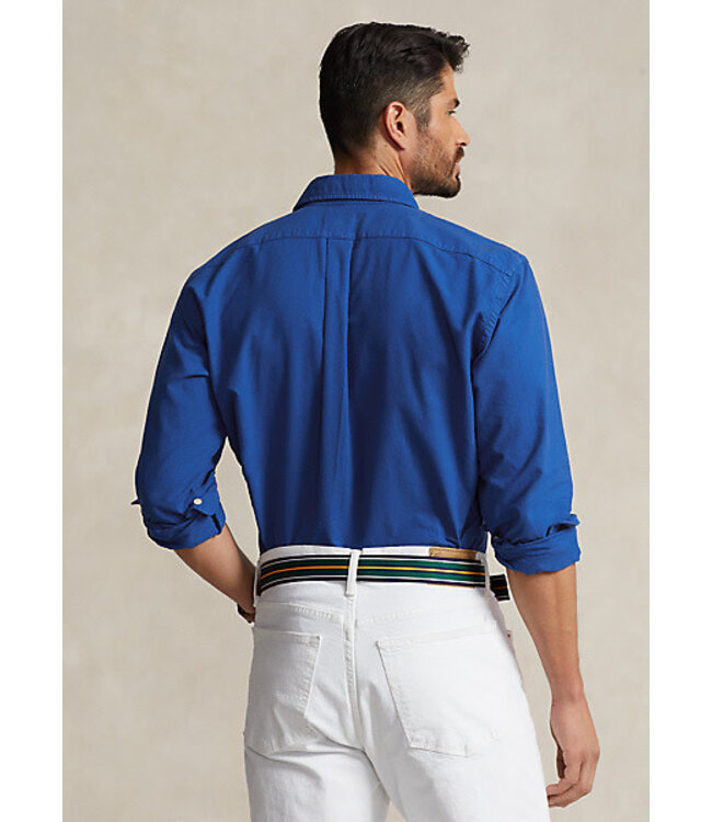 PRL Long-Sleeve Garment-Dyed Oxford Sport Shirt