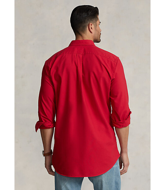 PRL Long-Sleeve Garment-Dyed Oxford Sport Shirt