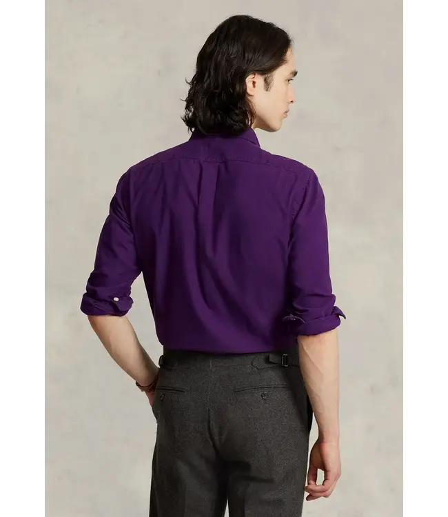 PRL Long-Sleeve Garment-Dyed Oxford Sport Shirt