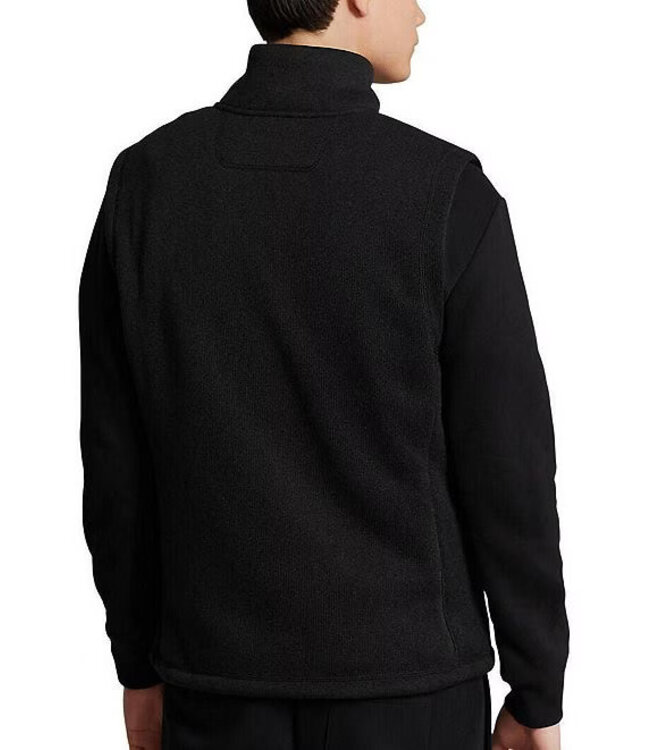 PRL Sweater Fleece Full-Zip Vest with Zipper Chest Pocket