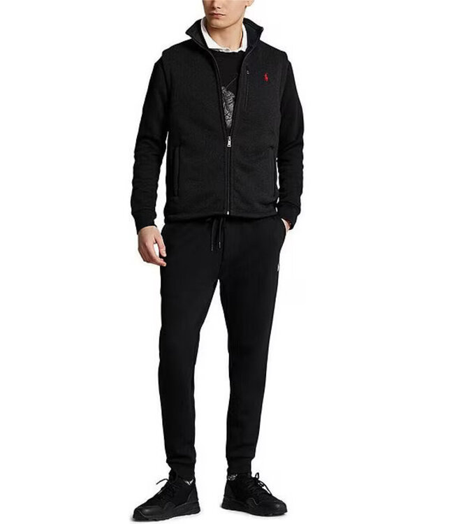 PRL Sweater Fleece Full-Zip Vest with Zipper Chest Pocket