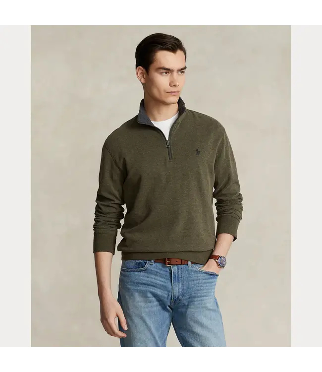 PRL Double Knit Jersey 1/2 Zip Pullover