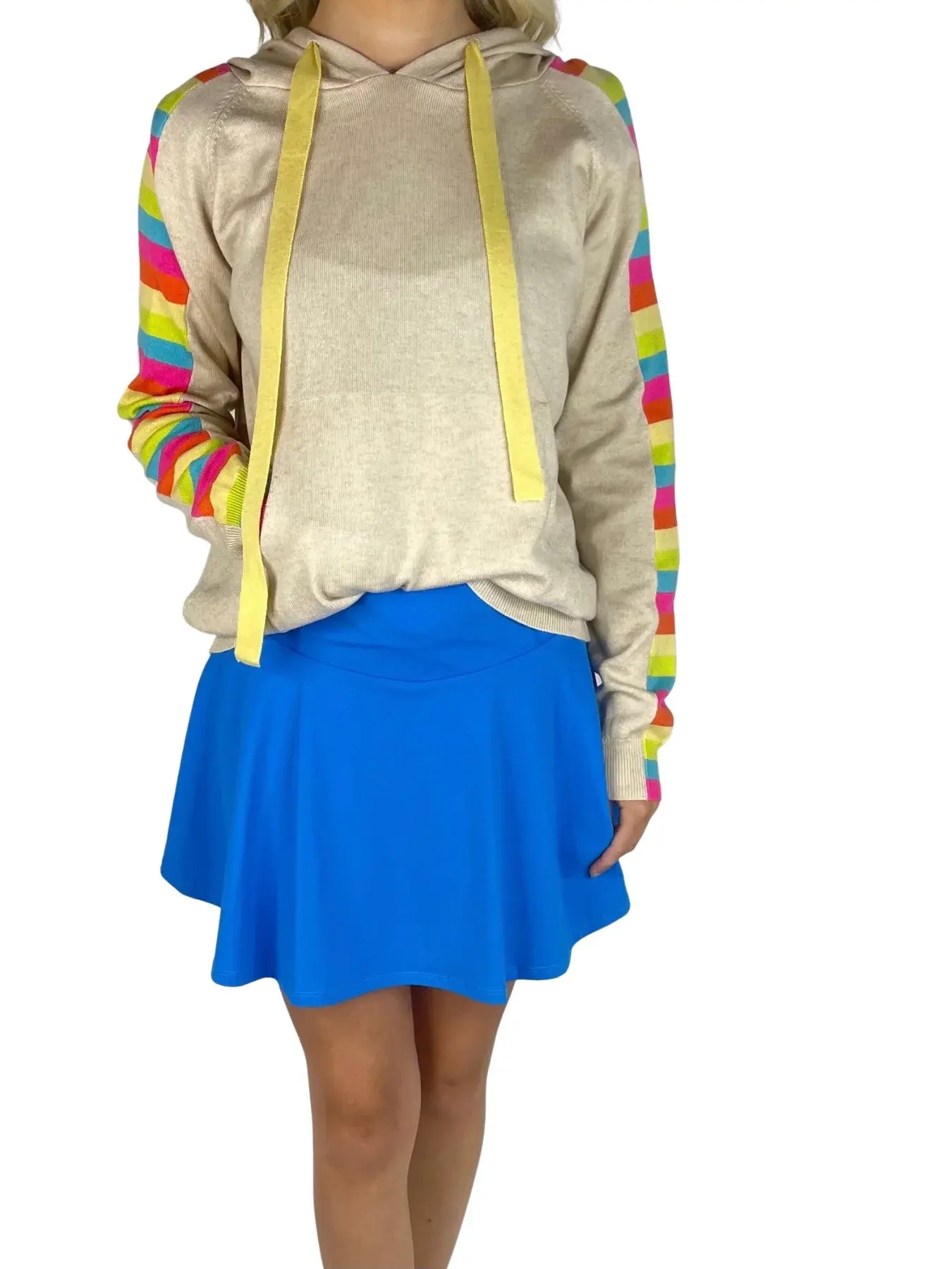Fate by LFD Color Block Sleeve Detail Hoodie Sweater Abraham s