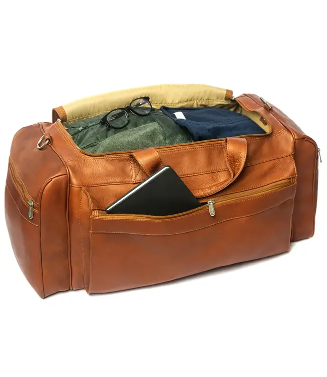Piel Leather Large Duffel Bag