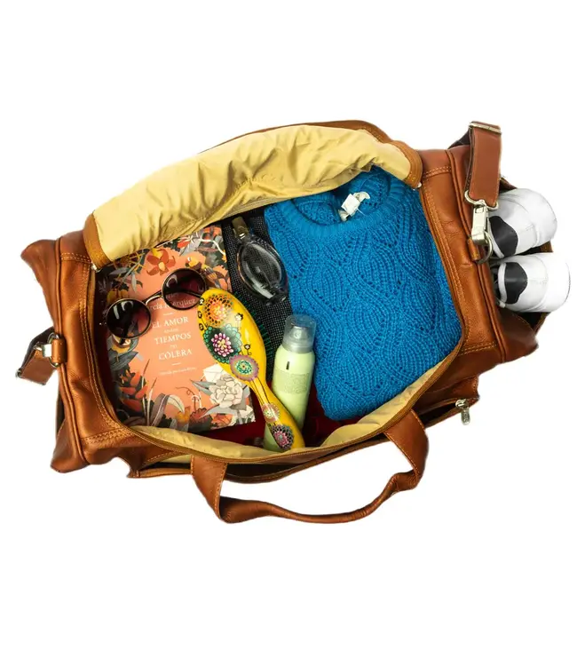 Piel Leather Large Duffel Bag