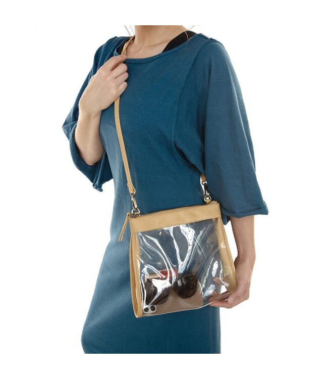 Joy Susan Clear Tanya TopZip Crossbody