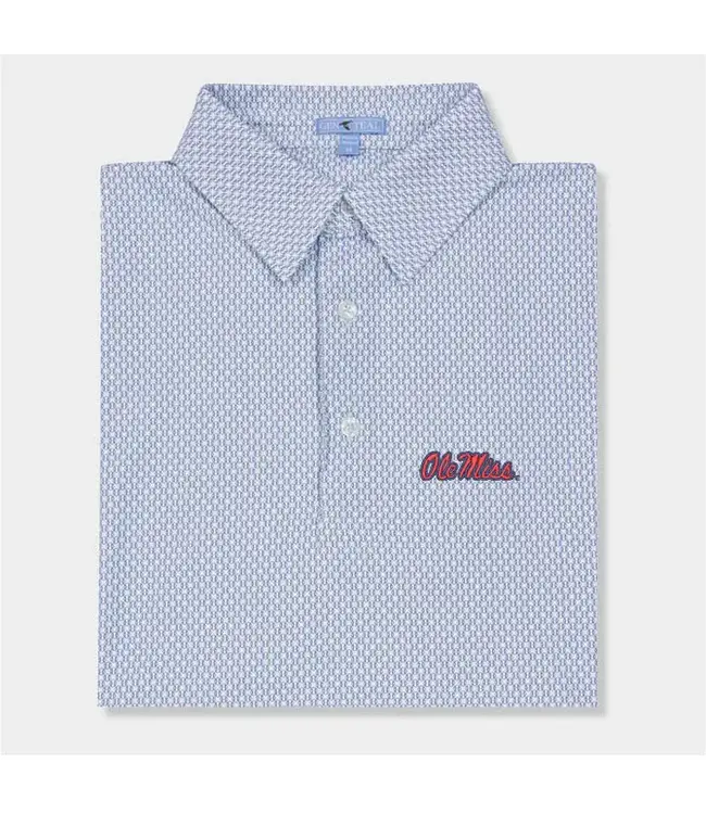 GenTeal Apparel Ole Miss Baseball brrr Printed Performance Polo