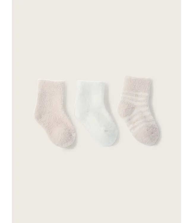 Barefoot Dreams 3 Pair Infant Socks