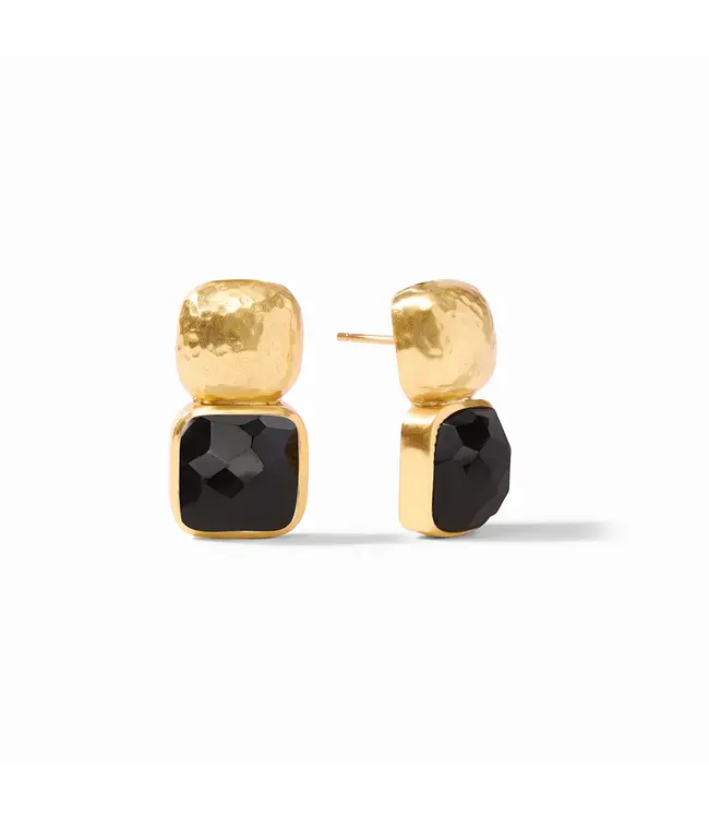Julie Vos Catalina Gold Gem Earrings